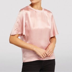 Maje Pink Silk Top